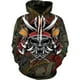 thumbnail image 3 of Sudadera con capucha con estampado 3D de samuráis para hombre, sudadera con capucha con gráfico de caballeros de armadura, sudaderas geniales de moda para niños, suéter superior Harajuku de invierno, 3 of 5