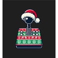 thumbnail image 4 of Ugly Christmas Sweater Joystick Youth Black Crew Neck Short Sleeve Tee-Medium, 4 of 4