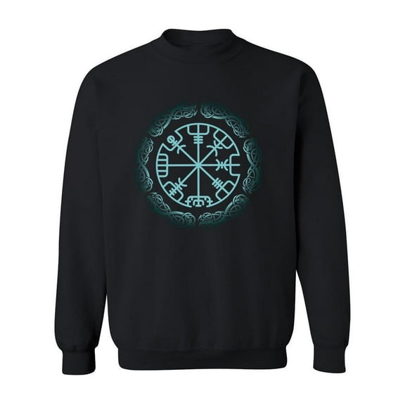 Vegvisir Symbol Sweatshirt Men -Image by Shutterstock, Male 3X-Large