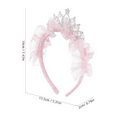 thumbnail image 2 of Tiaras Headband Crown Princess Crowns for Little Girls Happy Birthday Bride Child Pink, 2 of 8