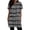 Grey, variant on Duoif Women's Casual V Neck Short Sleeve Dress Loose Fit T Shirt Dress with Pockets Black L