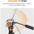 thumbnail image 6 of K&F CONCEPT Video Fluid Head Tripod Head Max Load 11lb/5kg,Silky-Smooth, Stable Tripod Fluid Head for pan and tilt,Arca Swiss-Compatible, FH-03, 6 of 8