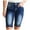 Blue, variant on Hienoo Women's Jean Shorts Stretch Slim Fit Denim Bermuda Shorts with Pocket, Sizes S-XXL
