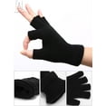 thumbnail image 5 of Gustave 4 Pairs Unisex Half Finger Gloves Winter Stretchy Knit Fingerless Gloves Warm Glove for Women and Men, 5 of 9