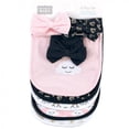 thumbnail image 2 of Hudson Baby Infant Girl Cotton Bib and Headband or Caps Set 8pk, Dream Love, One Size, 2 of 10