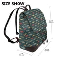thumbnail image 2 of Disketp River Freshwater Fish Mochila de Cuero para Mujer, Bolso de Espalda Antirrobo con Estilo para Viaje, Trabajo y Uso Diario, 2 of 4