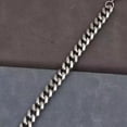 thumbnail image 3 of Pulsera para Hombre de Cadena , Acero Inoxidable, Modelo Pulsera Hombre de Cadena Acero Inoxidable Color Plata-10mm*23cm, 3 of 5