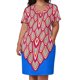 thumbnail image 2 of Vestido de bolsillo grande para mujeres avergonzadas, elegantes vestidos morados inspirados en el pavo real real, azul carmesí y azul celeste., 2 of 6