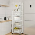 thumbnail image 4 of XGFHYJEH Storage Shelves for Kitchen, Bedroom, Bathroom, Plastic Shelves, Storage Shelf Rack, Storage Shelf Unit, Storage Rack, Storage Racks and Shelving for Small Spaces, 4 of 5