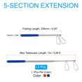 thumbnail image 2 of Unique Bargains 3.3ft Telescopic Handheld Flagpoles Tour Guide Flag Pole with Clips for Teaching Red, Blue, 2 Pack, 2 of 7