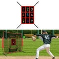 thumbnail image 2 of RYUJNDK Strikes Zone Targets for Baseball Softball Net Throwing Pitching Hitting Practice Targets Pitcher Accuracy Trainer Aid, 2 of 10