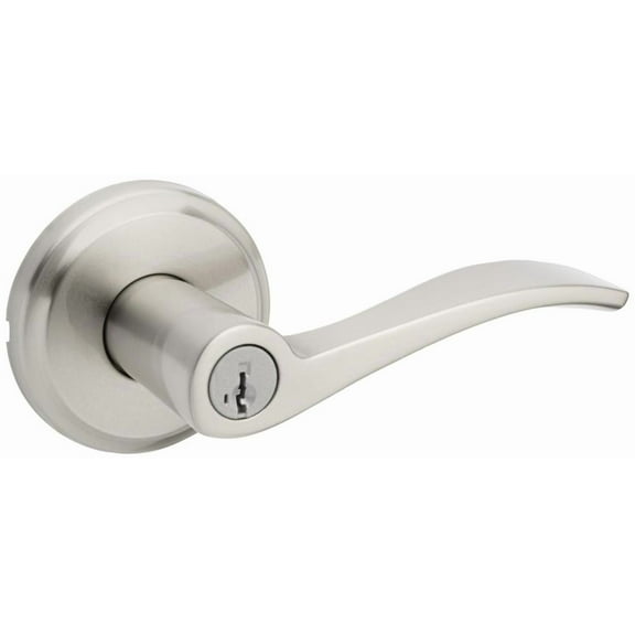 Kwikset 740SEL-15S Sedona Single Cylinder Keyed Entry Door Lever Set - Nickel
