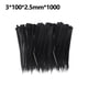 thumbnail image 2 of Bridas con cremallera para cables, 1000 piezas, bridas industriales de nailon con cremallera, bridas autoblocantes para el hogar, oficina, garaje, multipropósito, negro Ormromra CPB-US-DYP97-1, 2 of 5