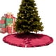 thumbnail image 1 of Red Ruffle Velvet Christmas Tree Skirt 52in, Holiday Tree Skirt for Christmas, Plush Velvet Christmas Decoration, Red Tree Skirt for Festive Home Decor, 1 of 9