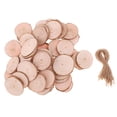 thumbnail image 2 of Paquete De 50 Piezas De Colgante Piezas De Artesanal Para La Decoración De Macarena Piezas de madera rústicas de la boda, 2 of 7