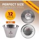 thumbnail image 2 of Tazas de salsa de acero inoxidable, ramekins de condimentos redondos individuales, juego de cocina de salsa para mojar en porciones/seguro de grado comercial, 2 of 6