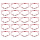 thumbnail image 1 of Regalos para Animadoras Uxcell, 20 Pcs Pulsera de Animación, Pulsera con Encanto, Roja, 1 of 7
