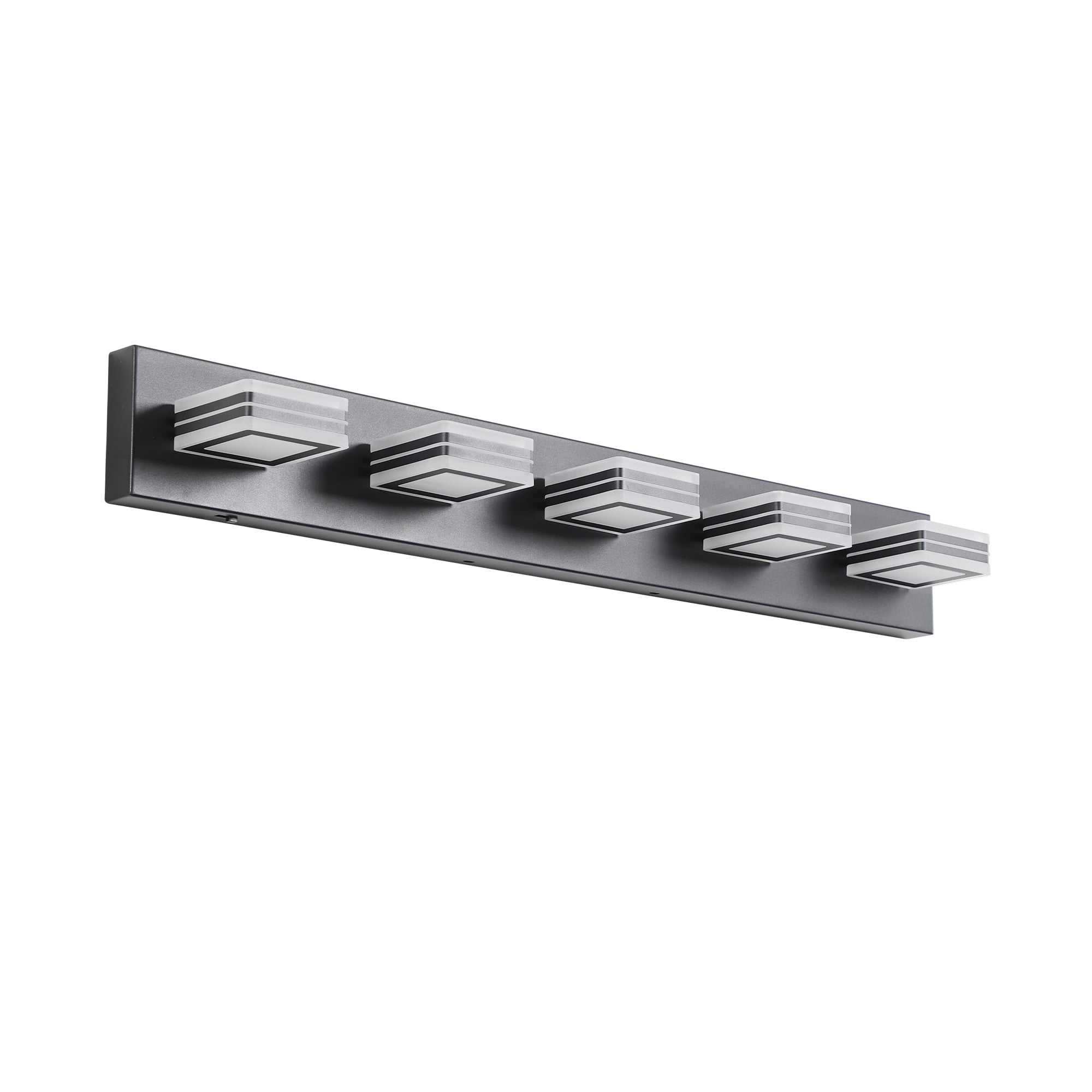 Modern Bathroom Light Fixture with Rotatable Heads 33.5" 5-Light Vanity Light ,Adjustable 5 color temperatures