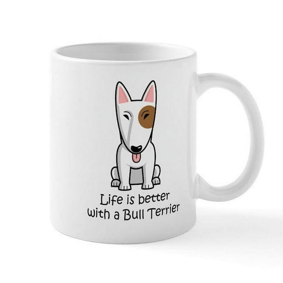 CafePress - Bull Terrier Mug - 11 oz Ceramic Mug - Novelty Coffee Tea Cup