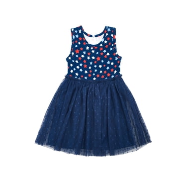Way to Celebrate Toddler Girl Americana Tutu Dress, Sizes 12M-5T