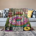 thumbnail image 2 of Orinice Donut Blanket Soft Cozy Food Doughnuts Throw Blanket Cookie Plush Fleece Bedding Blanket Gifts for Bed Girls Women Kids Adults  50x60in, 2 of 6
