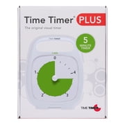 Time Timer PLUS 5 Minute Timer, White