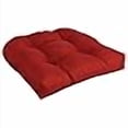 thumbnail image 3 of Blazing Needles Indoor/Outdoor Rounded Back Chair Cushion, 19" x 19", Paprika, 3 of 4