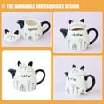 thumbnail image 3 of Ceramic Teapot Cartoon Decorative Cat Shape Tea Kettle Portable Small Ceramic Teapot, 3 of 6