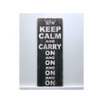 thumbnail image 1 of Keep Calm and Carry on Wooden Sign Wall Decor, 1 of 1