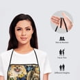 thumbnail image 6 of Fuzoiu Watercolor Dogs Print Waterproof Apron, Kitchen Apron for Women Men Chef, Apron for Christmas Dinner Party Cooking Baking Crafting House Cleaning Kitchen, 6 of 7