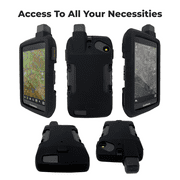 Wearable4U Garmin Montana 700/700i/750/750i Silicone Protective Case (Black) - Rugged Handheld GPS Navigator Accessories