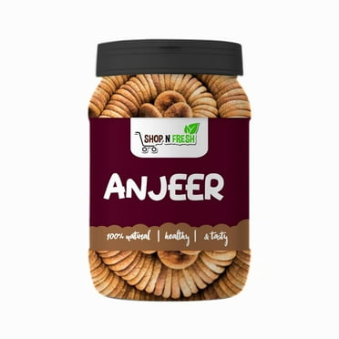 Pure Natural Dry Figs Afghani Anjeer By Shop N Fresh 400gm, | Dry Fruits Afghani Anjeer Healthy & Tasty Dry Anjeer Jar | 14.1 Ounce