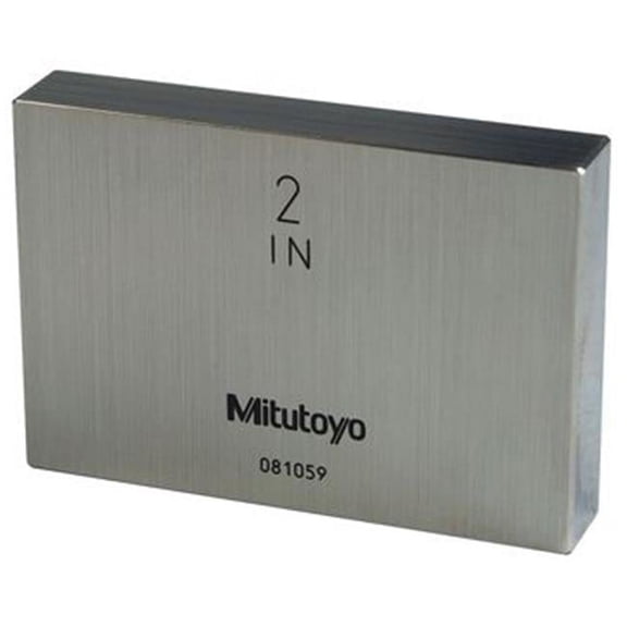 Mitutoyo Gage Block,Rect,Steel,2.00 In,ASME 0 611202-531
