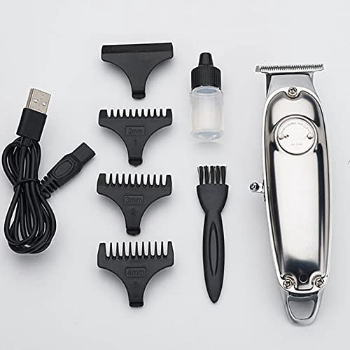RKXQT Professional Hair Clippers for Men, Metal Electric Hair Clipper USB Rechargeable Haircut Hairdressing Trimmer For Men Adult Razor Professional Barber Shop