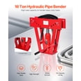 thumbnail image 2 of VEVOR Hydraulic Pipe Bender 16 Ton Manual Pipe Bending Tool with 8 Dies, 2 of 9