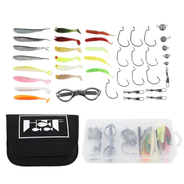 Kit de 42 señuelos de pesca, cebos profesionales incisivos y realistas, juego de aparejos para pesca al aire libre.