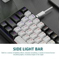 thumbnail image 3 of PPgejGEK Wired 60 Mechanical Gaming Keyboard RGB Backlit Compact 61 Keys Keyboard with Blue Switches for PC Clearance Sales, 3 of 7
