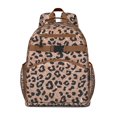thumbnail image 1 of Sac à Dos Léopard pour Étudiant, Imprimé d'Animaux Mignons, Motif Guépard, Sac à Livres Léger Résistant à l'Eau avec Sangle de Poitrine, Design Mode pour Étudiants, 1 of 6