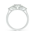 thumbnail image 2 of ANGARA Natural 0.16 Ct. Diamond Three Stone Ring in 14K White Gold for Women (Ring Size: 3), 2 of 9