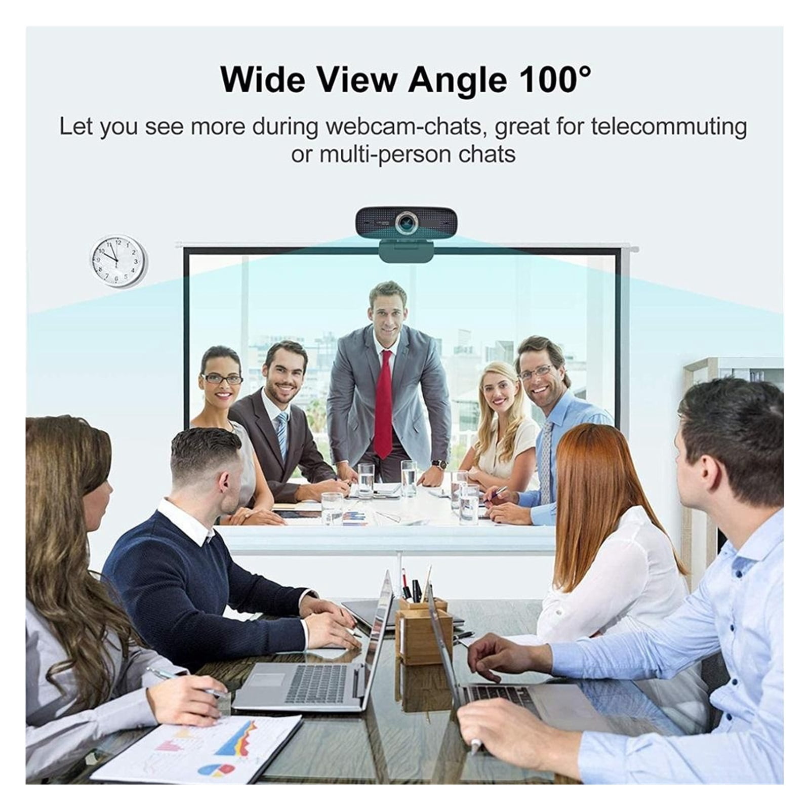 1080P Full HD Webcam With Noise Reduction Mic Built-in Microphone Camera Streaming For Conferencing, Live Streaming, Recording ,HD Video