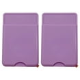 thumbnail image 1 of 2Pcs Practical Silicone Cell Phone Back Pouch Card Holder Adhesive Phone Pocket, 1 of 8