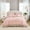 Pink, variant on White Comforter Set King Size,Ruffle Pompoms Chic French Style Bedding Sets,Fluffy Coquette Comforters Sets for All Season,Vintage Ruffled Lightweight Quilt Set for Women Girls Room Decor