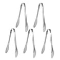 thumbnail image 1 of 5pcs Multifunction Stainless Steel Food Tong Bread Steak Salad BBQ Buffet Clamp Kitchen Cooking ToolL, 1 of 5