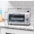 thumbnail image 1 of BLACK+DECKER 4-Slice Stainless Steel Toaster Oven, 1 of 5