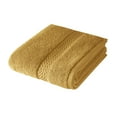 thumbnail image 3 of Beautiful by Drew Barrymore Dobby Hand Towel, Soft 100% Cotton, Amber Yellow, 3 of 8