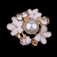 thumbnail image 2 of 2x 5 Piezas de de Imitación Botones de Flores de Hebillas de Espalda Plana Conector para Sombreros ios para El Cabello perfecl Botones de flor de perla, 2 of 8