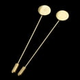 thumbnail image 4 of 10 Piezas Bandeja forma forma forma Palo de Solapa Broche Sombrero Bufanda Bandeja de Pegamento DIY - .5cm 1.2cm diámetro Oro Yinane Broche de solapa de cuello, 4 of 8