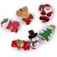 thumbnail image 4 of 12 X Clavijas de Pinzas para Portatarjetas Clips para fotografía Tema Navideño Arte de Bricolaje Macarena Clips Pinzas Patrón Navidad Madera, 4 of 8