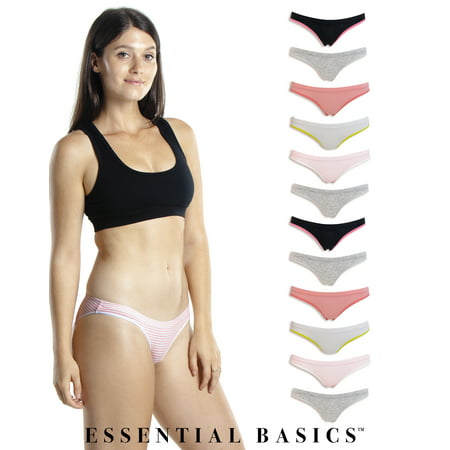 Emprella Womens Underwear Bikini Panties - 10 Pack Colors and Patterns May