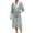A-Gray, variant on Wyobmus Mens Fleece Robe Plush Fluffy V Neck Soft Bathrobe Long Sherpa Shaggy Fuzzy Spa Bath Robe With Waistband A-Black